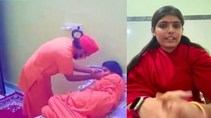 कौन है साध्वी प्रेम बाई के साथ व्यक्ति, जिसका गले मिलते Video Viral